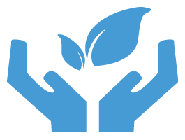 Health Icon Holding Plant